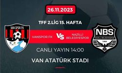 Vanspor - Nazilli Belediyespor maçı (CANLI İZLE)